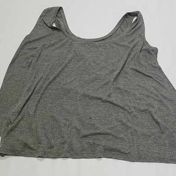 🎁5/25  Moist Graphic Tank Top Same Chic Different Day Women's Medium Grey Black - Picture 4 of 4